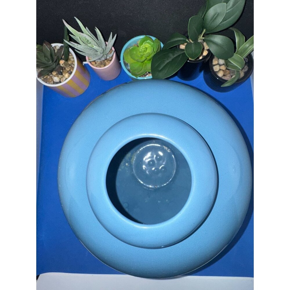 Madeline Originals Calif Mid-Century Ceramic Blue Vase - Picture 8 of 13